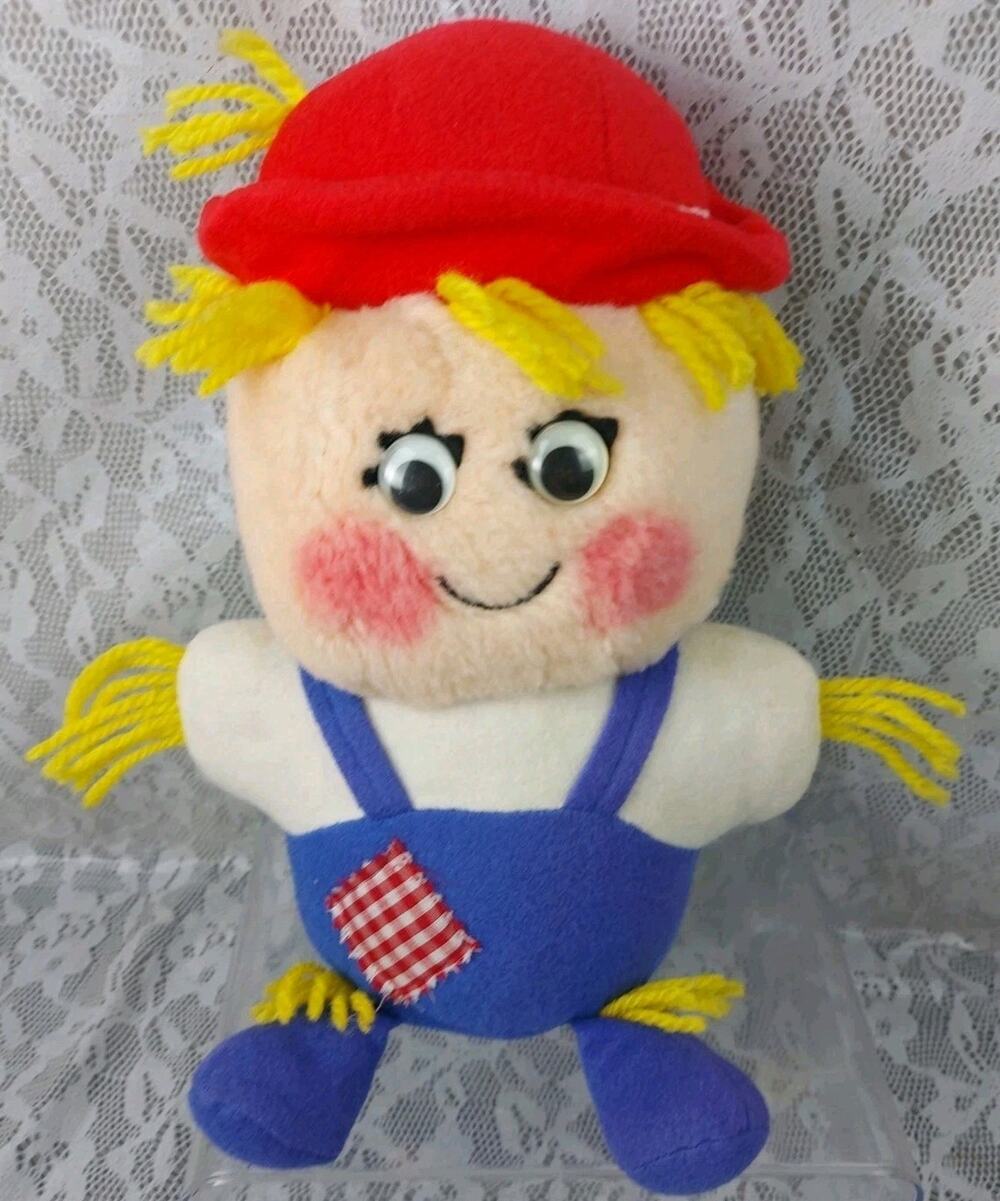 Del Monte Country Yumkin Shoo Shoo Scarecrow 12" Plush Trudy 1983 Vintage